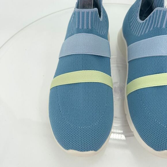 QVC Spenco Women's Karma Stretch Shoe Size 7 D Slip On Knit Blue Sneaker Shoes - Picture 5 of 15